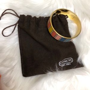 Coach round colorful bracelet